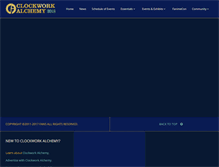 Tablet Screenshot of clockworkalchemy.com